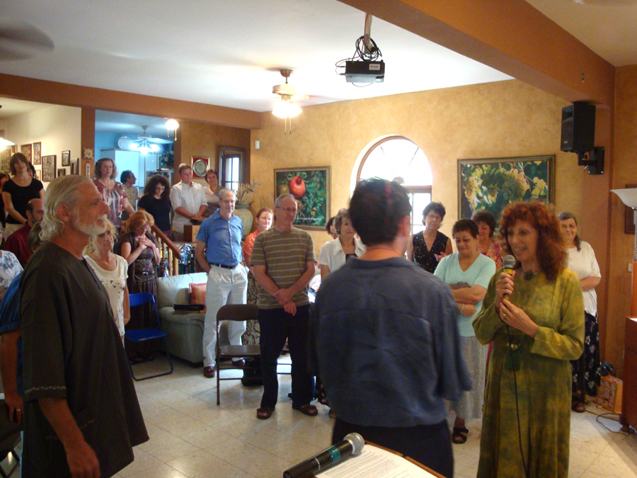 Breaking of bread at a fellowship gathering